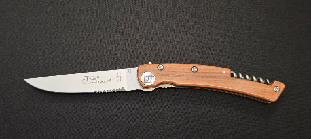 Couteau pliant Le Thiers® 4931V – Claude Dozorme avec tire-bouchon, manche Vallernia