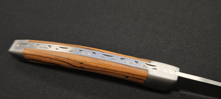 Couteau pliant Le Thiers par le Fidèle - Manche en bocotte - 2 mitres