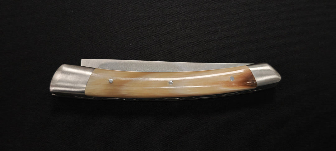 Couteau pliant Le Thiers par le Fidèle - Manche en pointe de corne véritable