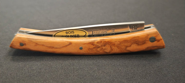 Couteau Pliant Le Thiers Par le Fidèle – Manche Bois d’Olivier | Réf. T10PLOL