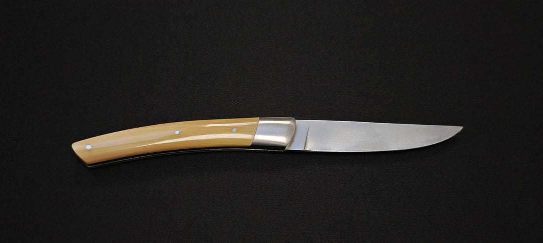 Couteau pliant Le Thiers par le Fidèle - Manche pointe de corne véritable