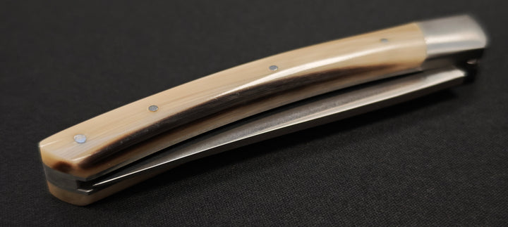 Couteau pliant Le Thiers par le Fidèle - Manche en pointe de corne véritable