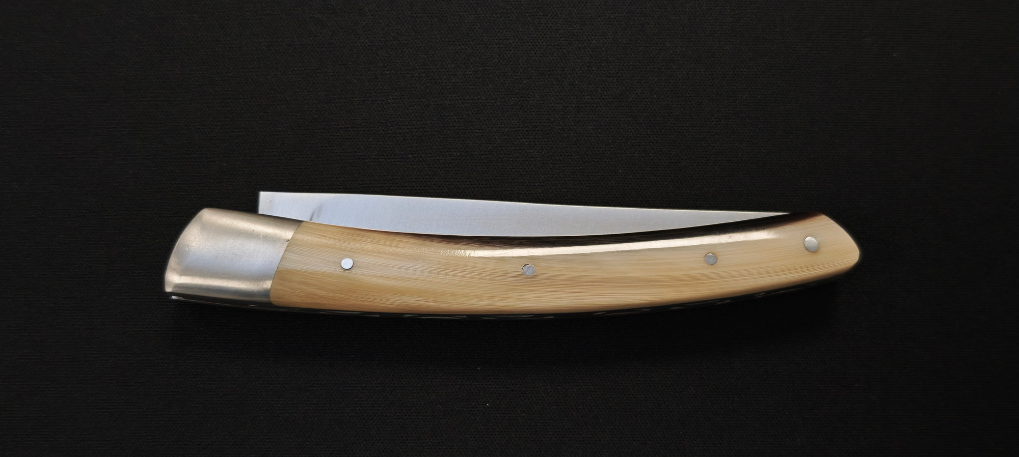 Couteau pliant Le Thiers par le Fidèle - Manche en pointe de corne véritable