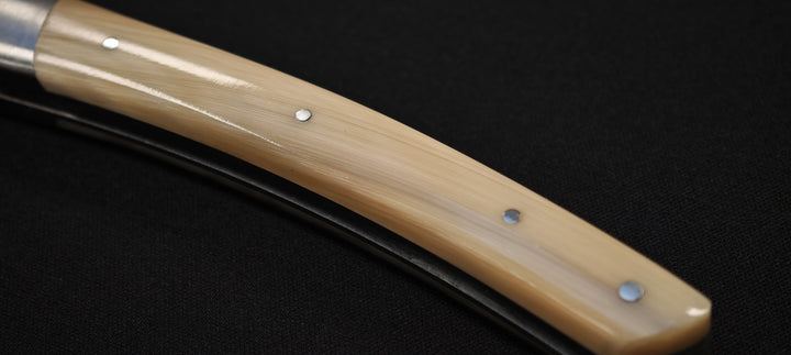 Couteau pliant Le Thiers par le Fidèle - Manche en pointe de corne véritable