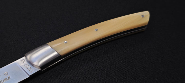 Couteau pliant Le Thiers par le Fidèle - Manche pointe de corne véritable