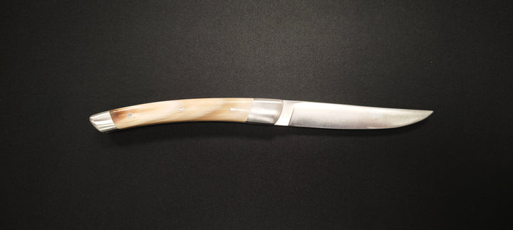 Couteau pliant Le Thiers par le Fidèle - Manche en pointe de corne véritable