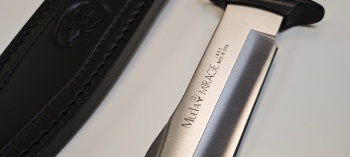Couteau de Chasse Muela Mirage 18 cm – Lame Acier Inox & Étui Cuir Ref : Mirage-18
