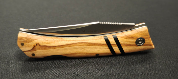 Couteau de poche Muela ZX-8OL — Acier MoVa & manche en olivier