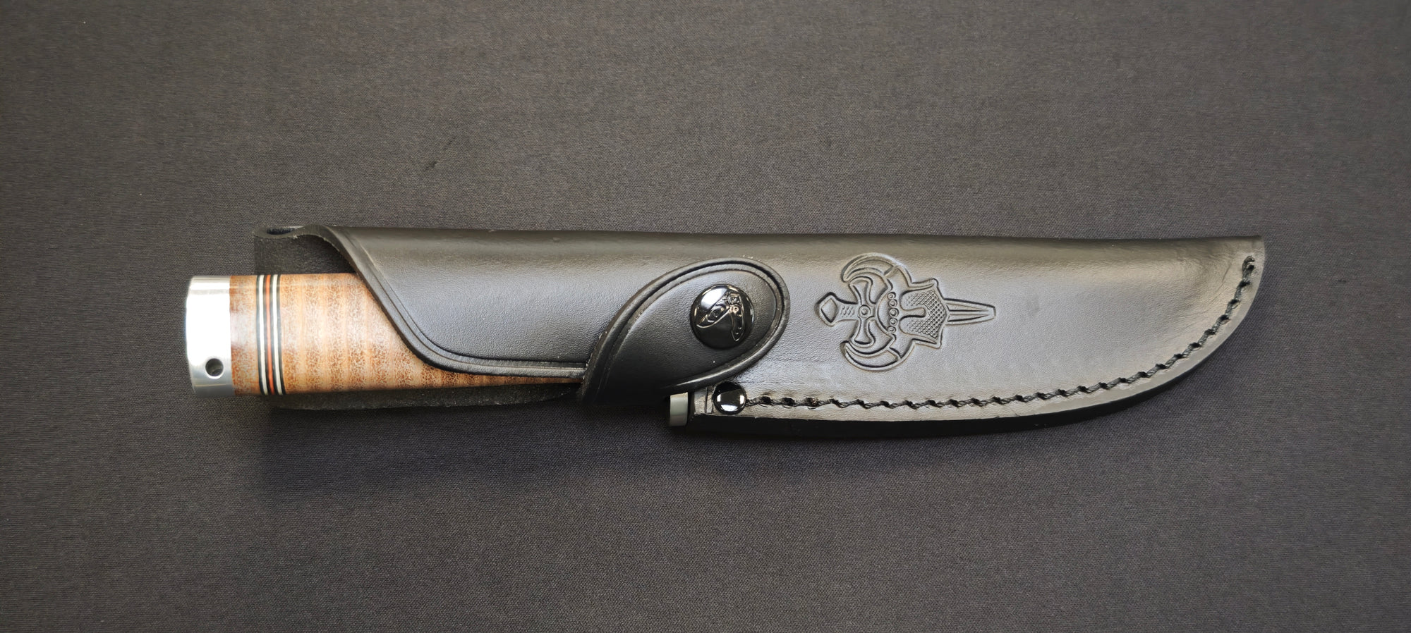 Fällkniven NL4L Frej – couteau avec étui noir en cuir