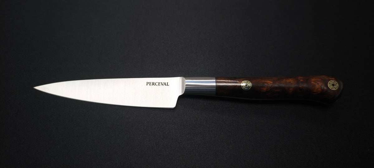 Perceval - Couteau d'office 10cm - Manche forgé bois de fer