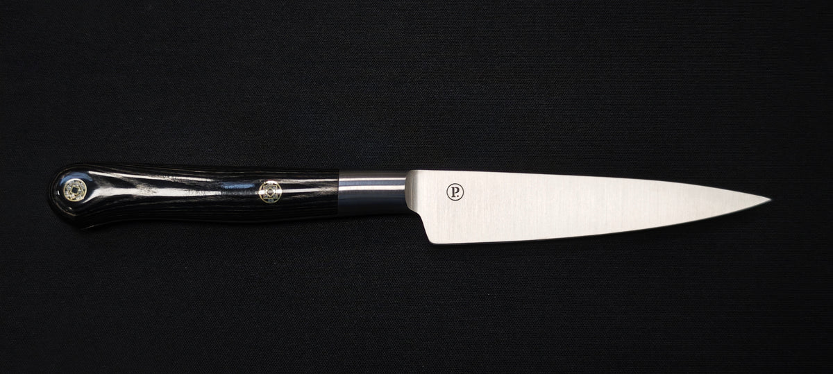 Perceval - Couteau d'office 10cm - Manche forgé pakawood