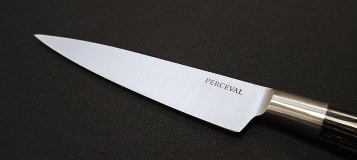 Perceval - Couteau d'office 10cm - Manche forgé pakawood