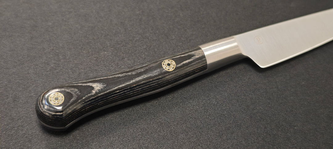 Perceval - Couteau d'office 10cm - Manche forgé pakawood