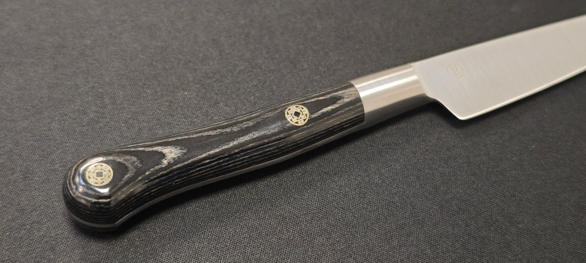 Perceval - Couteau d'office 10cm - Manche forgé pakawood