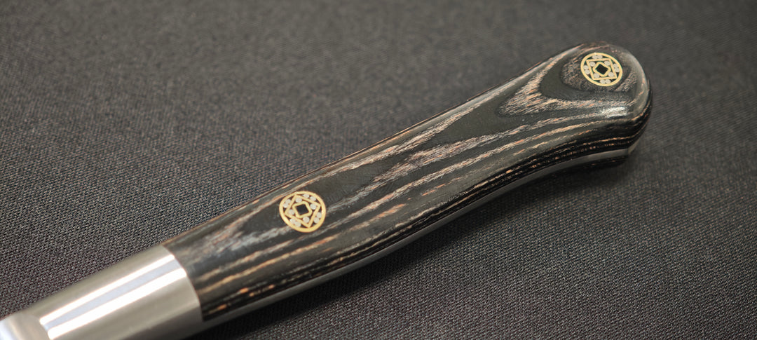 Perceval - Couteau d'office 10cm - Manche forgé pakawood