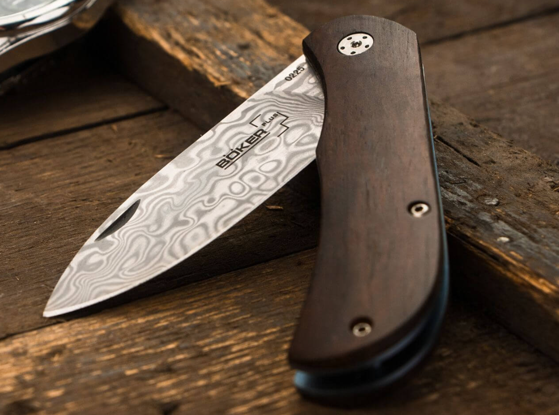 Couteau pliant Böker Exskelibur II damas cocobolo 01BO223DAM