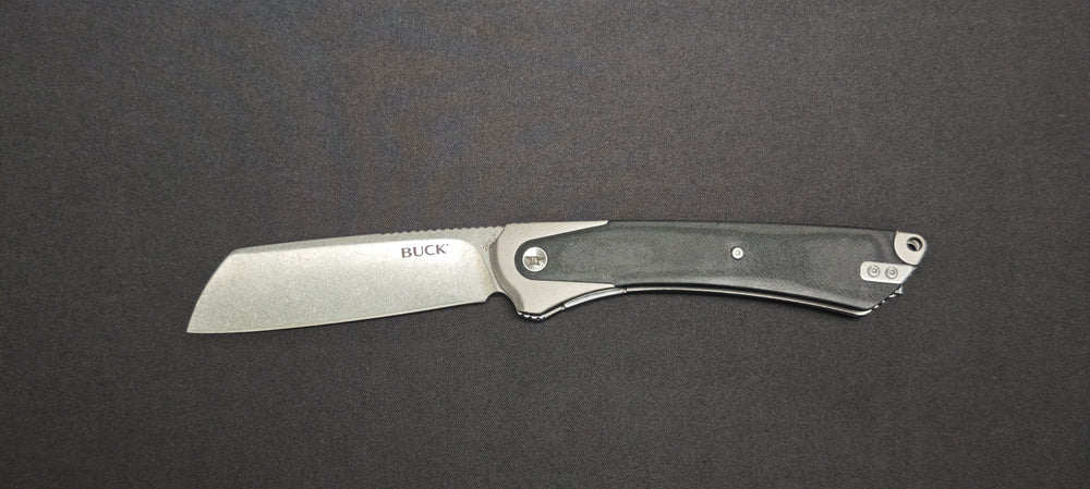 Buck HiLine XL référence 0263GYS1-B avec manche en aluminium et micarta.