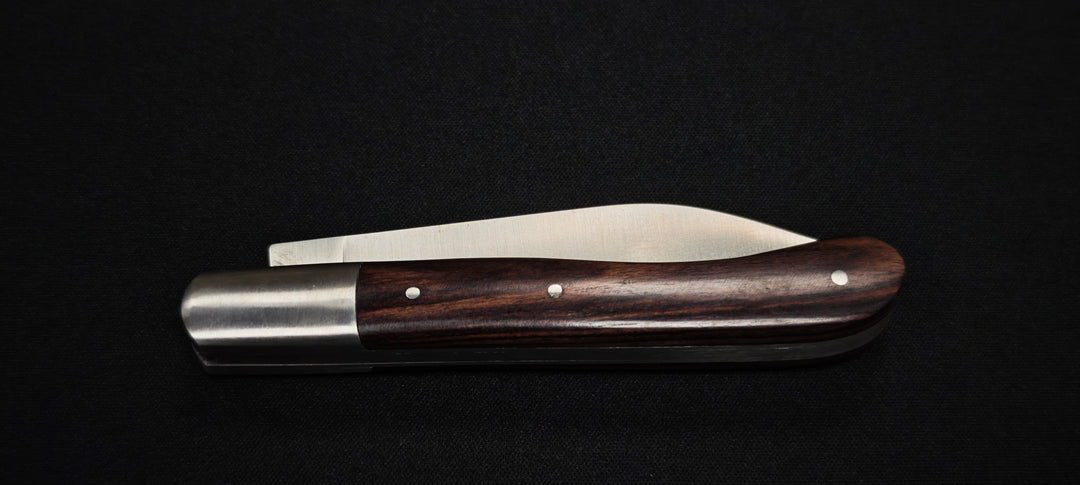 L'Aurillac par le Fidèle - Couteau pliant de poche manche en bois de violette véritable - Réf : AUBV