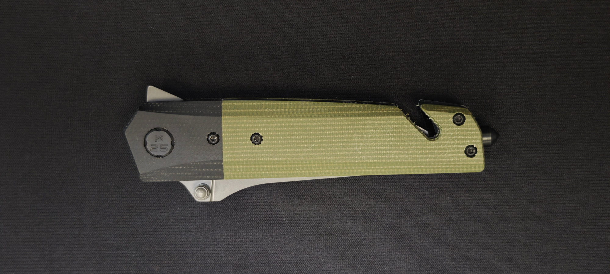 K25 Couteau pliant 25244 micarta army lame 8,7 cm
