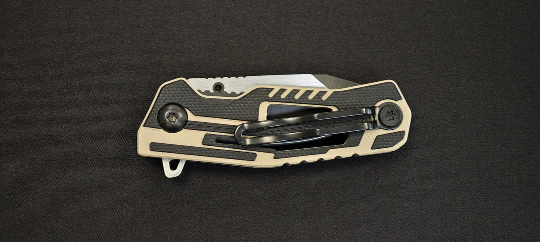 K25 Couteau pliant G10 coyote lame 5 cm