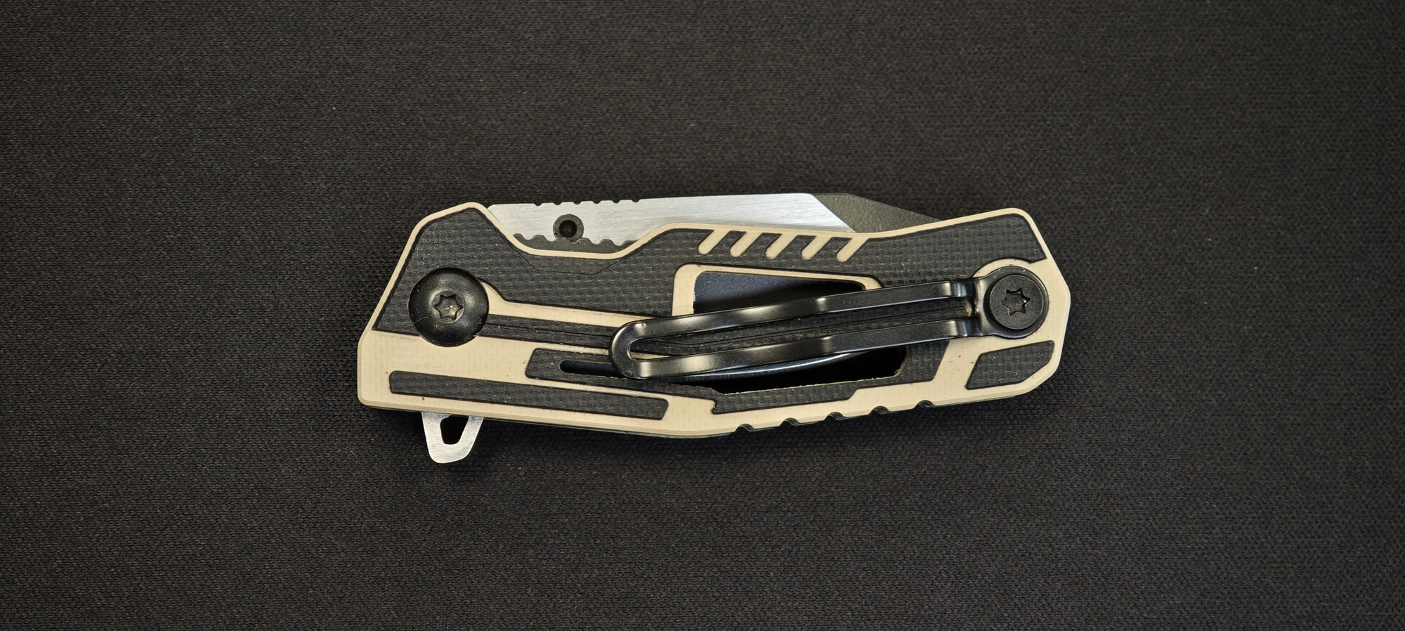 K25 Couteau pliant G10 coyote lame 5 cm