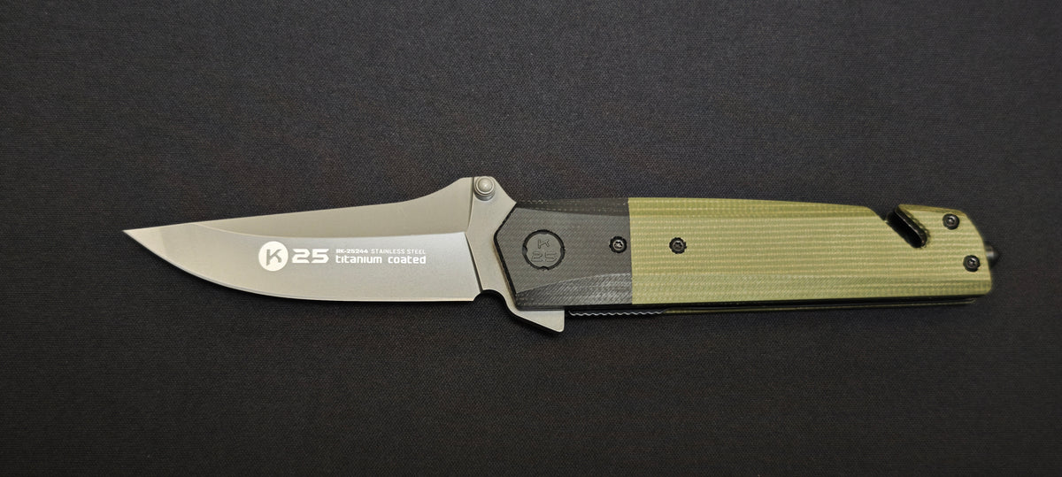 K25 Couteau pliant 25244 micarta army lame 8,7 cm