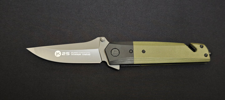 K25 Couteau pliant 25244 micarta army lame 8,7 cm