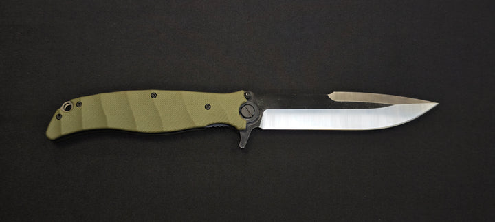 K25 25015 Couteau pliant G10 vert lame 13 cm