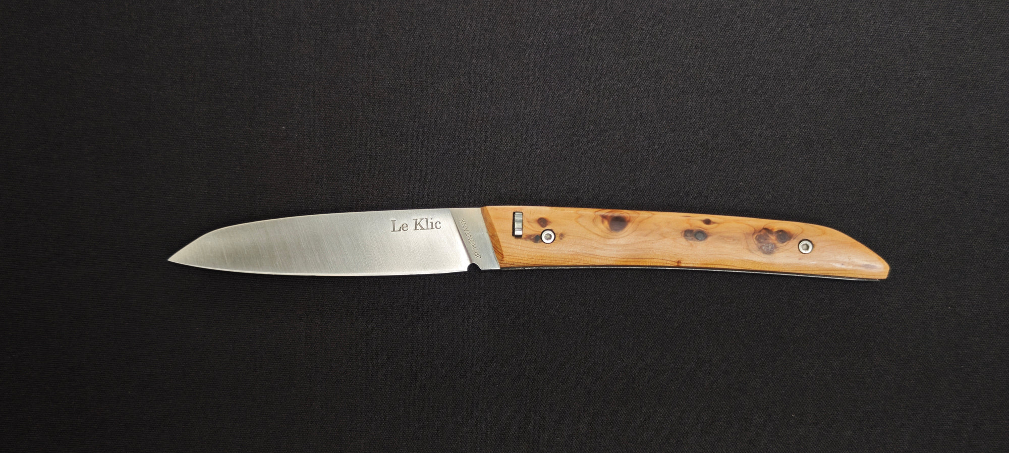 Couteau de poche Le Klic JP avec manche en genévrier naturel