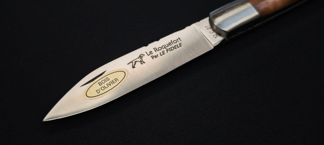 Roquefort par Le Fidèle - Couteau de poche pliant  (Réf. ROQOL)