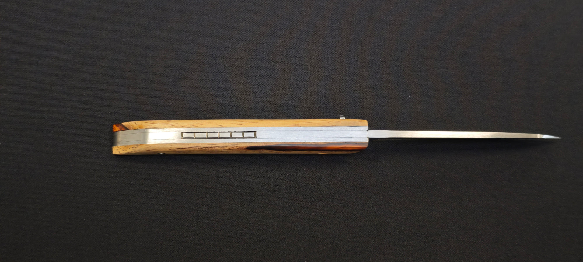 Le Klic par JP Hontanx - Couteau pliant – Manche Cocobolo & Aubier – Acier 12C27N