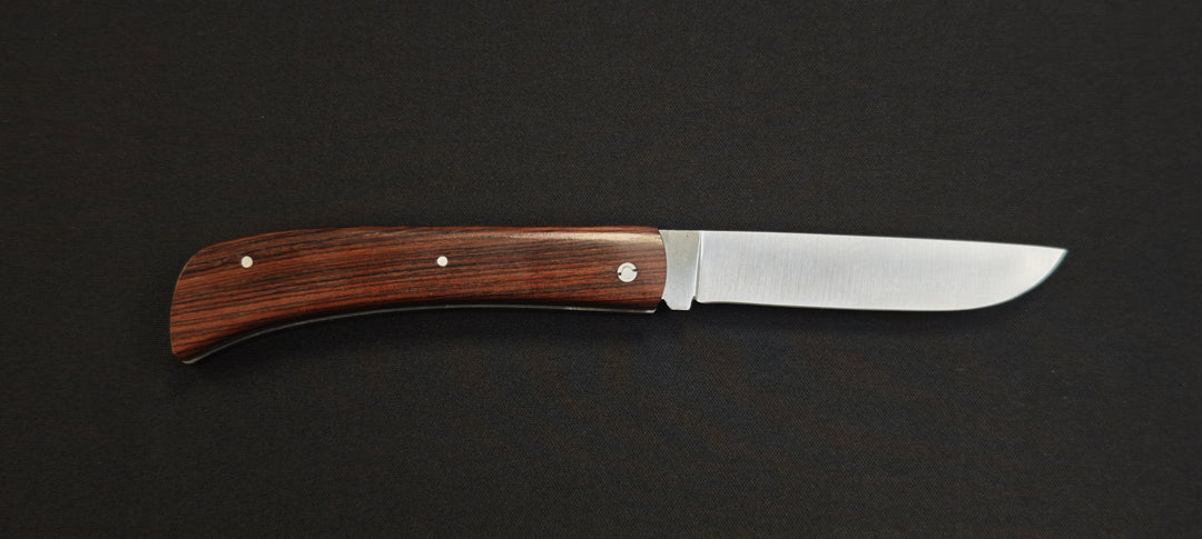 Couteau Pliant "Le Mineur" par Le Fidèle – Bois de Violette Véritable (MINBV)