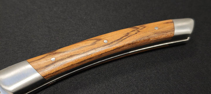 Couteau pliant Le Thiers par le Fidèle - Manche en bocotte - 2 mitres