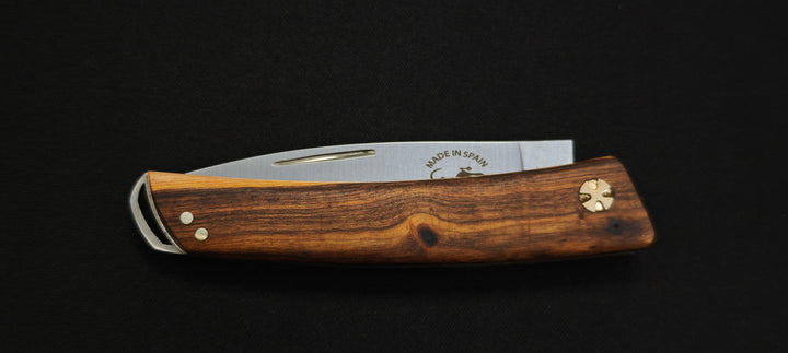 Couteau Pliant Salamandra 9cm – Manche Pistachier, Acier Inoxydable