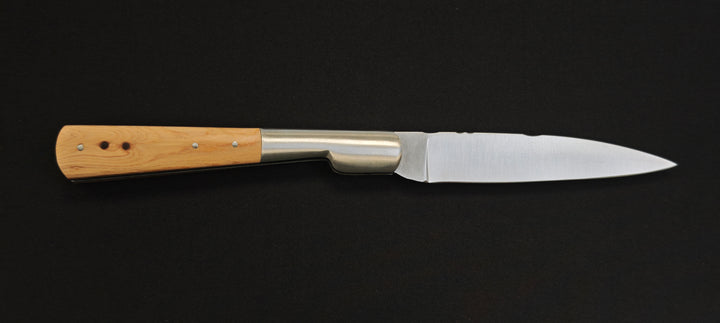 Couteau Pliant Vendetta Corsa par le Fidèle – Manche en Bois de Genévrier - Ref : VENGE
