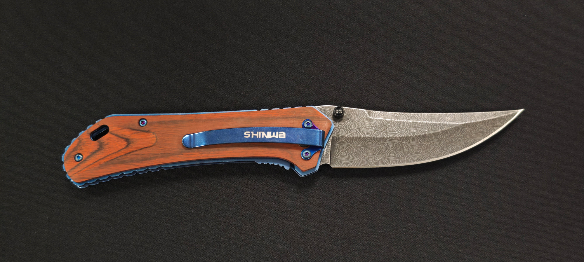 Couteau de poche Shinwa Zhanshi Bloodwood — ouverture assistée - Ref KZ1025
