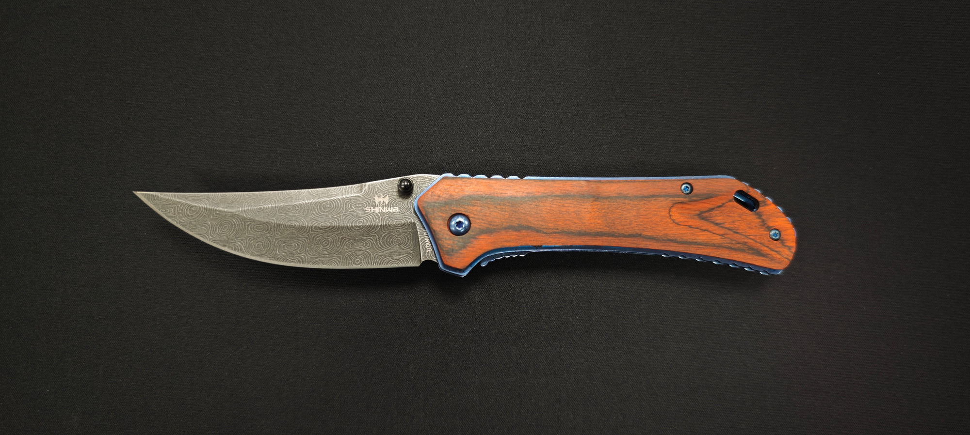 Couteau de poche Shinwa Zhanshi Bloodwood — ouverture assistée - Ref KZ1025