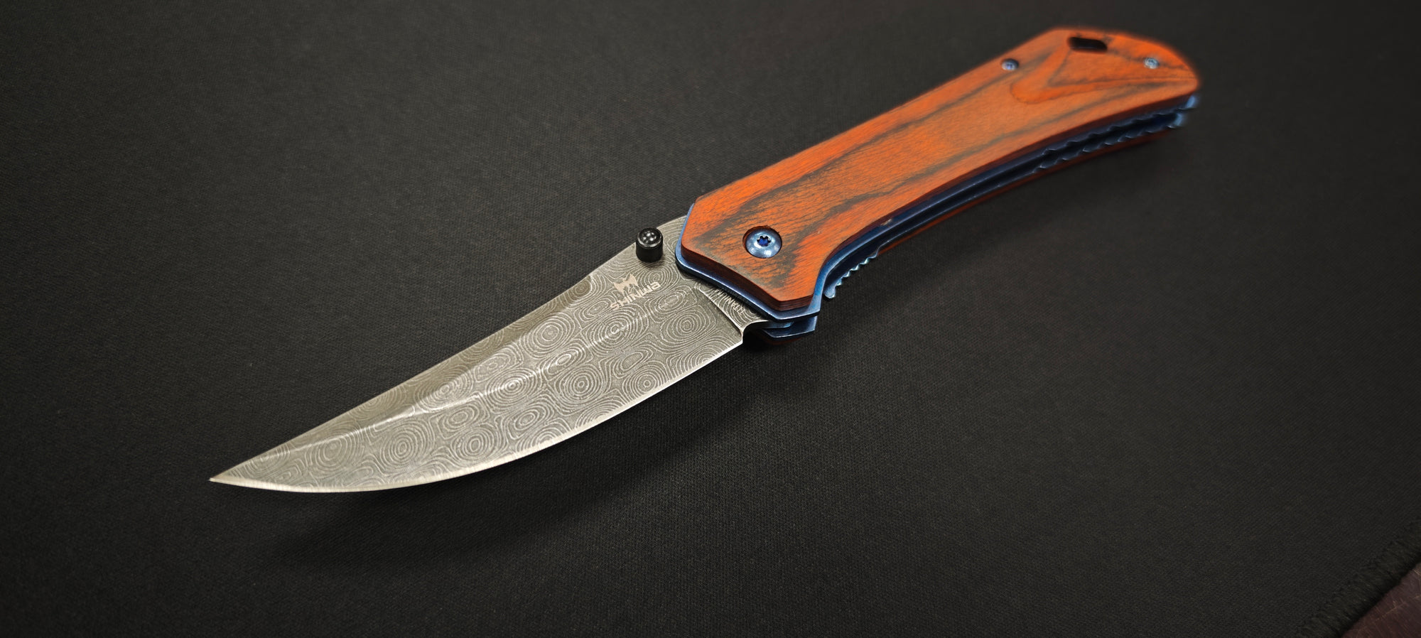 Couteau de poche Shinwa Zhanshi Bloodwood — ouverture assistée - Ref KZ1025