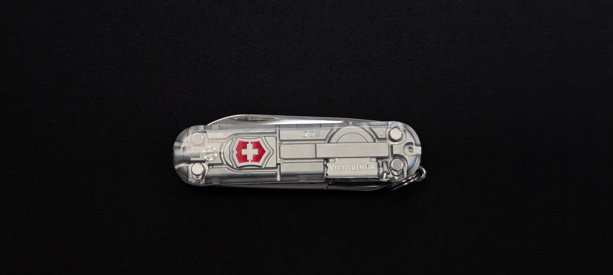 Couteau suisse Victorinox Signature Lite 0.6226.T7 transparent argent 58 mm