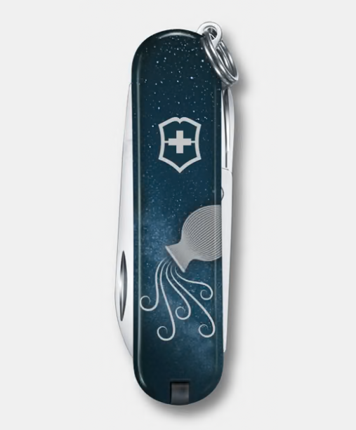 Victorinox Classic SD Zodiac Signs décoré du signe astrologique du Verseau.