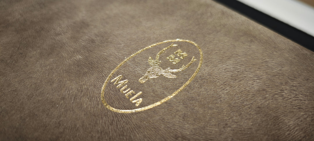 Muela Wildboar 16R Couteau de chasse manche bois avec tête de sanglier + coffret