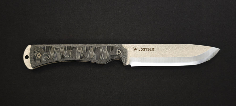 Couteau Wildsteer CTE avec lame brossée X46Cr13.