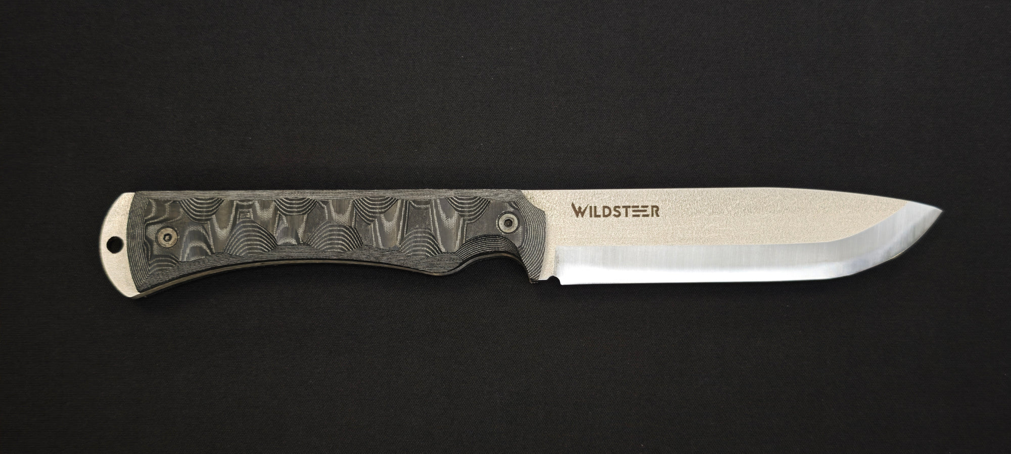 Couteau Wildsteer CTE avec lame brossée X46Cr13.