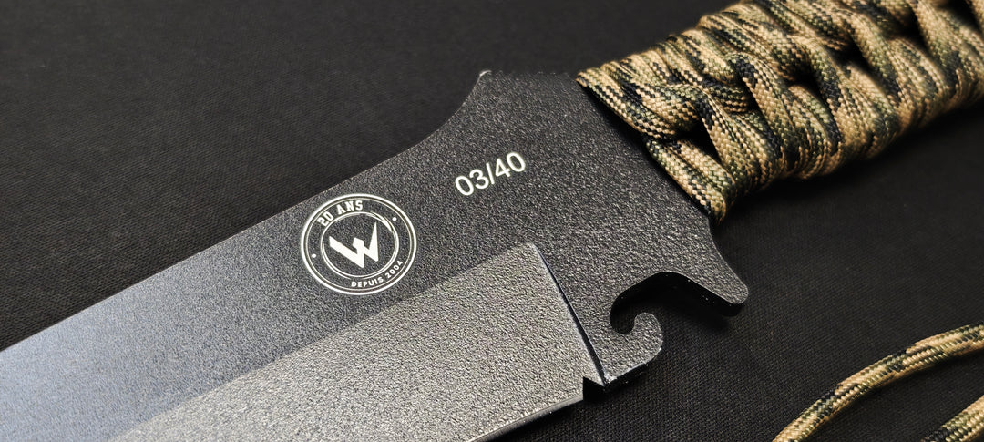 Couteau Bowie Collector 20 ans – Wildsteer Edition Limitée - Numéroté : 03/40