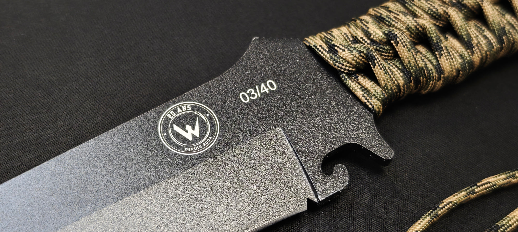 Couteau Bowie Collector 20 ans – Wildsteer Edition Limitée - Numéroté : 03/40