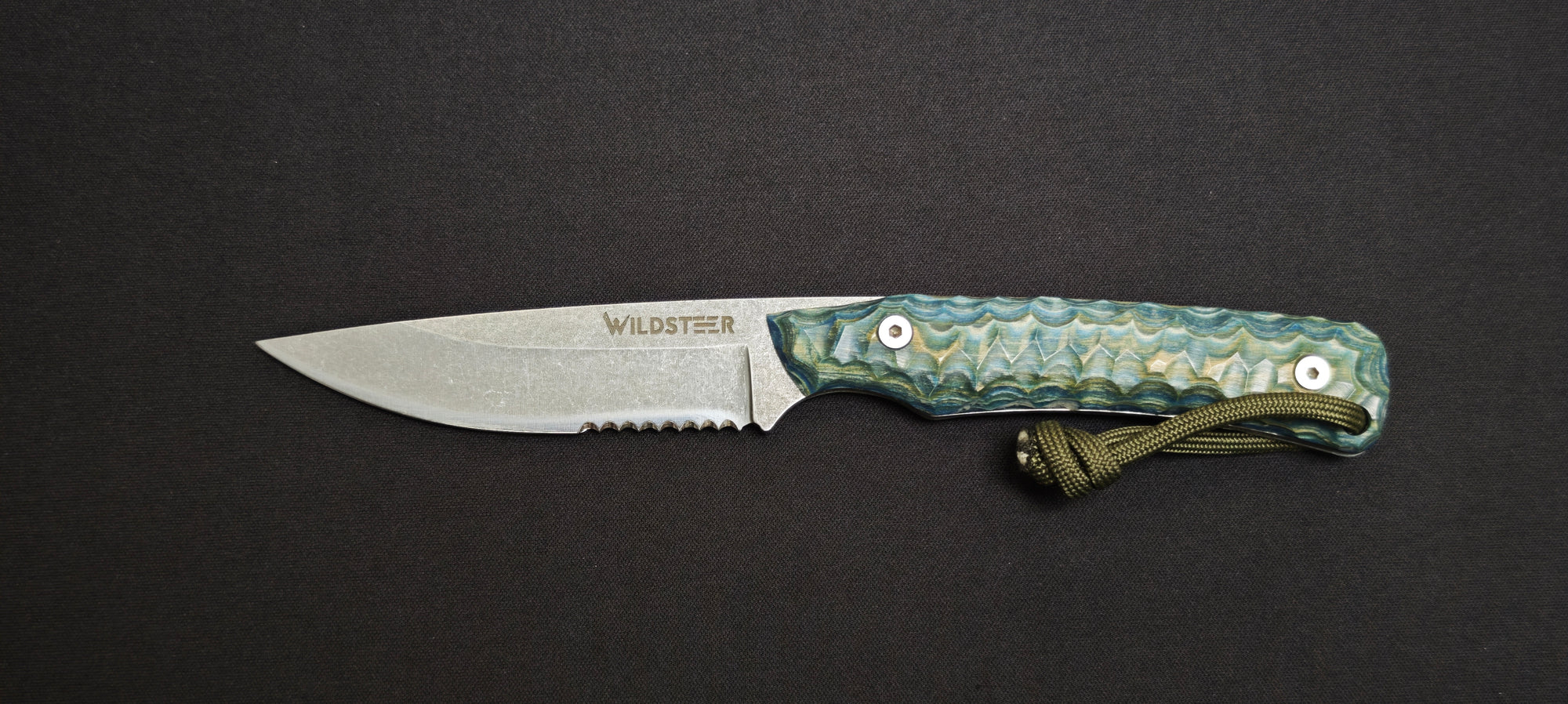 Wildsteer Troll avec manche Pakkawood bleu toxifié
