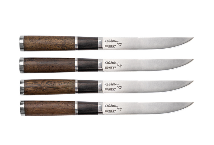 Set de 4 Couteaux à Steak – Design Keith Haring – Édition Artistique 4 pièces (Réf. 31HK200-12.4)