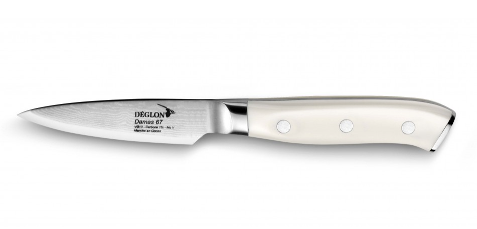 Couteau d’office DEGLON Damas 67 lame damassée 9 cm.