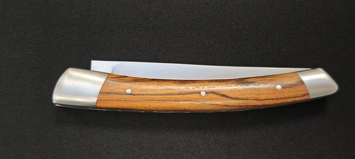 Couteau pliant Le Thiers par le Fidèle - Manche en bocotte - 2 mitres
