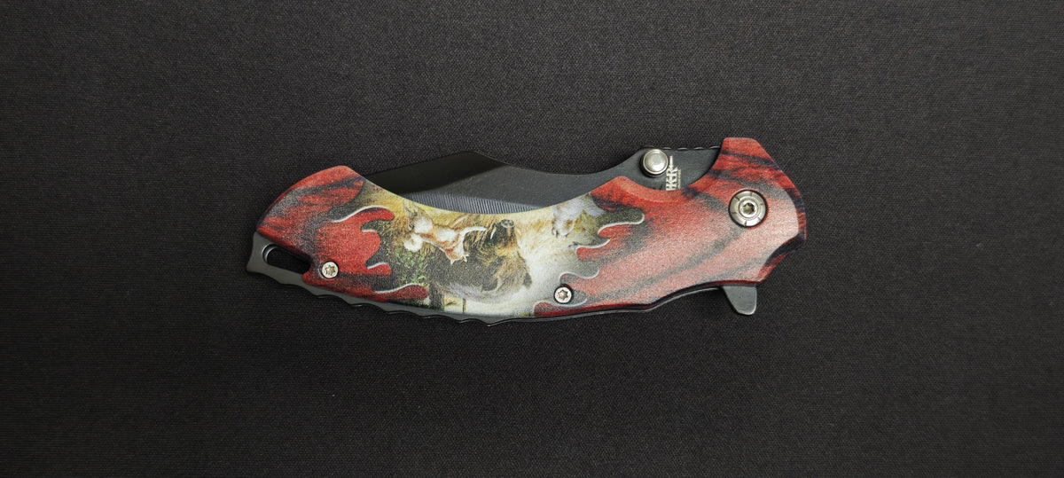 Couteau JKR0737 avec lame tanto inversé.